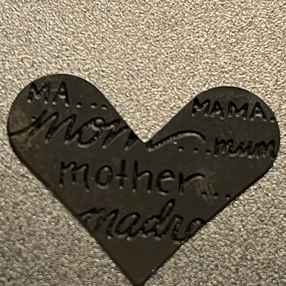 🦉💎Origami Owl Large Mother Engraved Heart Plate Authentic